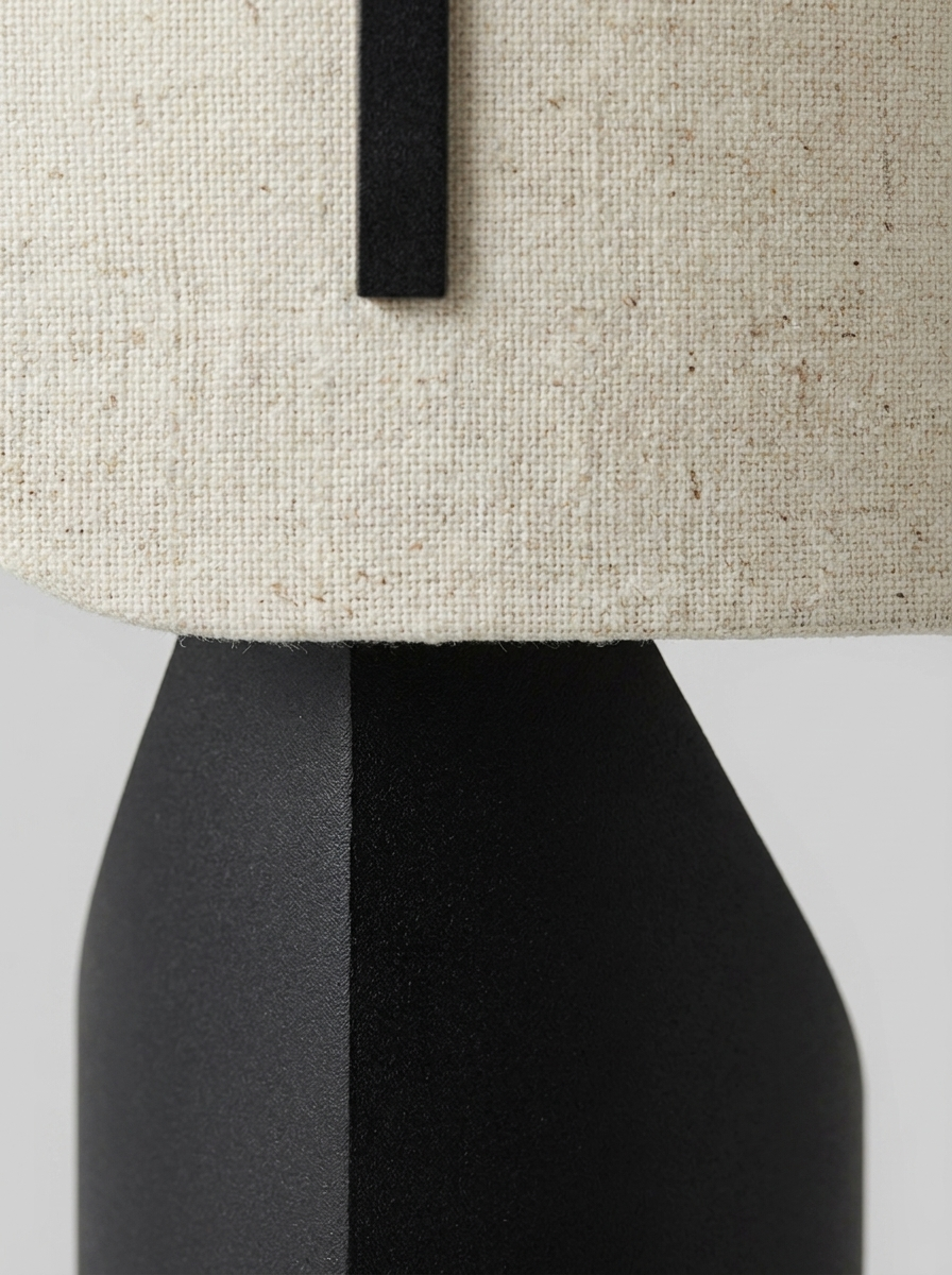 Alvar table lamp, close-up detail of acrylic accent