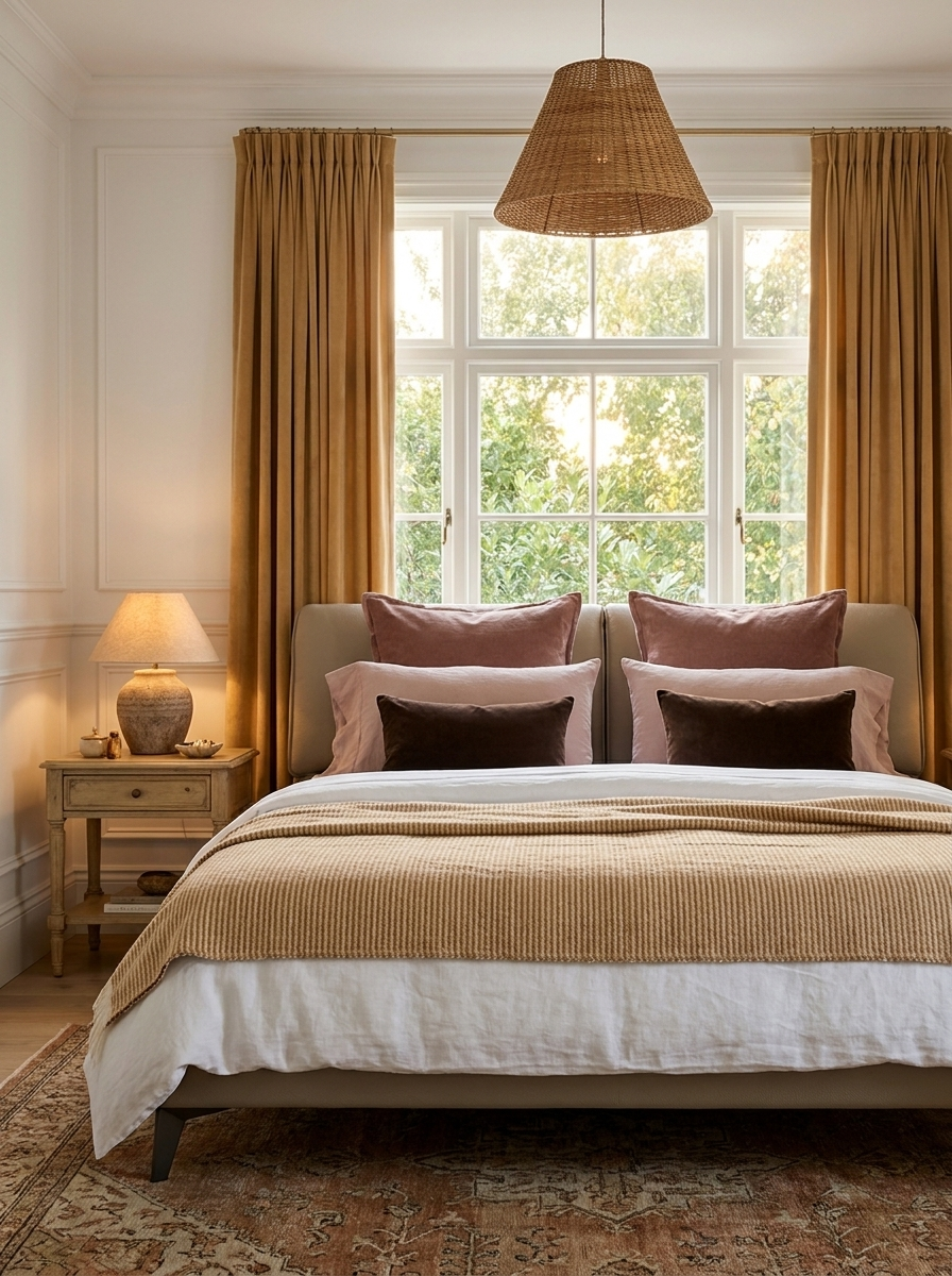 Eldrin Bed, leather bed frame detail, side view