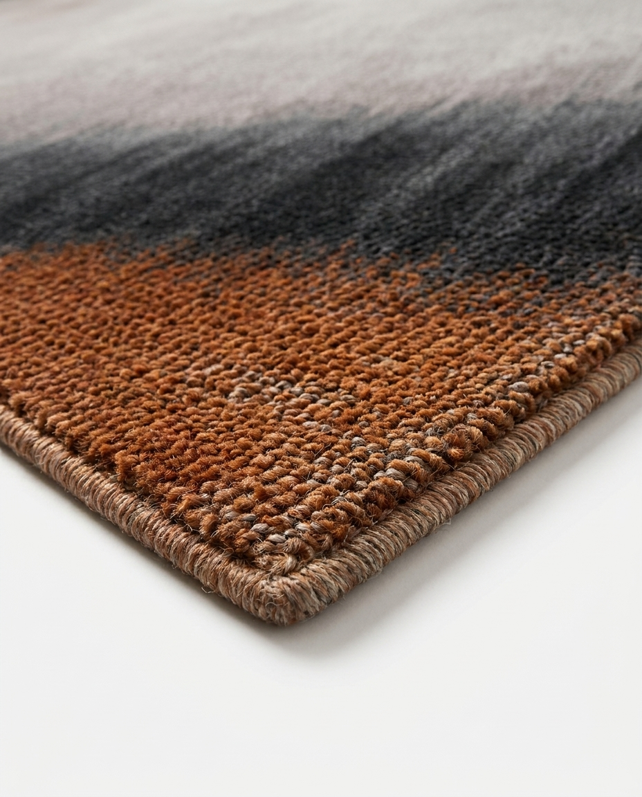 Fohn Gradient Horizon Rug in Terra Horizon, alternate view of gradient design