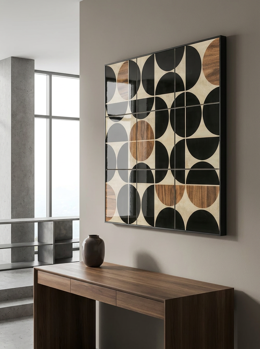 Form Wall Art, geometric circular design, alternate view