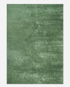 Green area rug on a white background