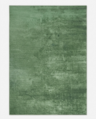 Green area rug on a white background