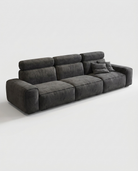 Gray sofa on a white background