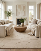 Modern living room with neutral