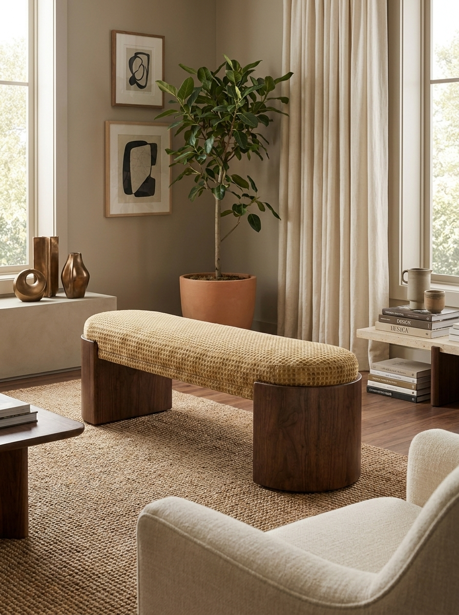 Lund Sculptural Bench