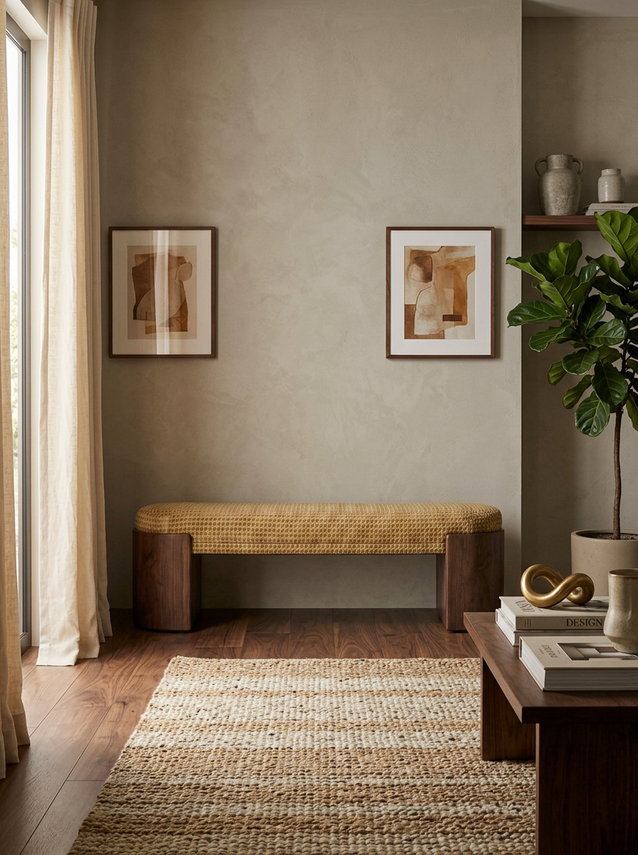 Lund Sculptural Bench