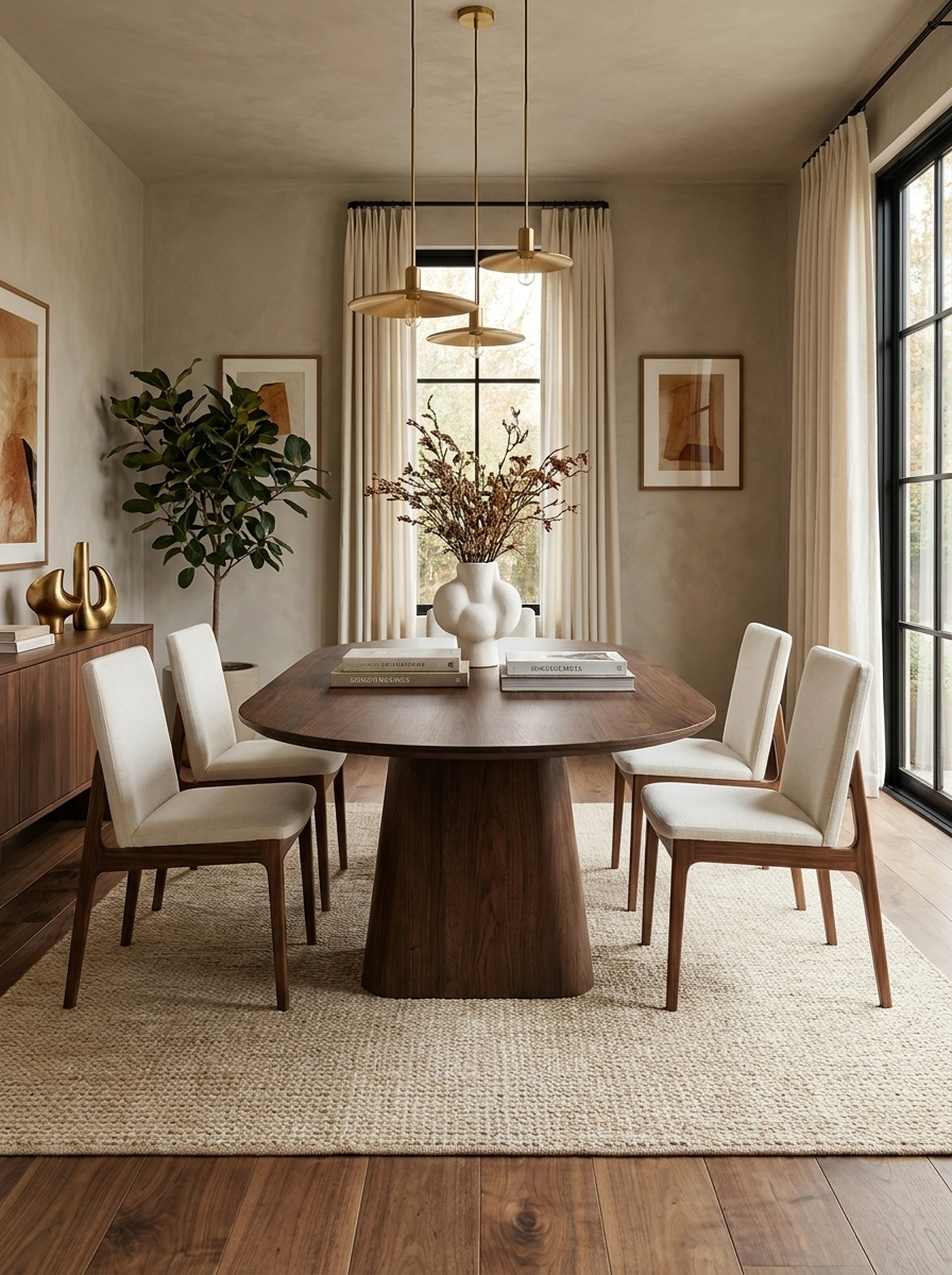 Grund Oval Pedestal Dining Table