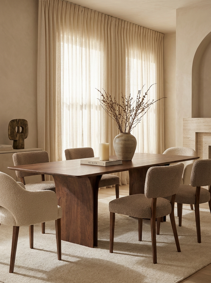 Vorde Solid Walnut Dining Table