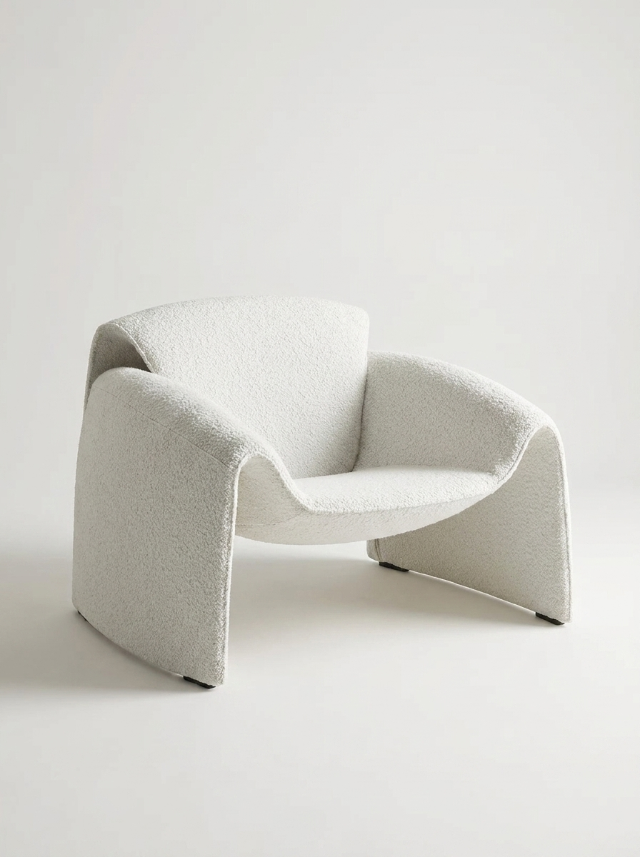 Boucle Sculptural Chair