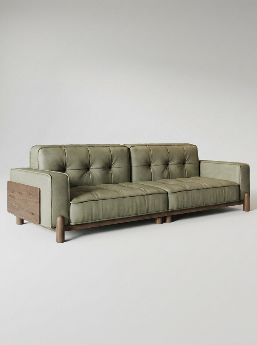 Stra Full-Grain Leather Sofa