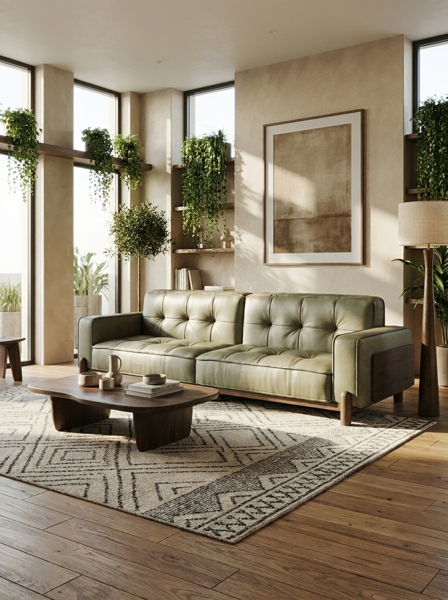 Stra Full-Grain Leather Sofa