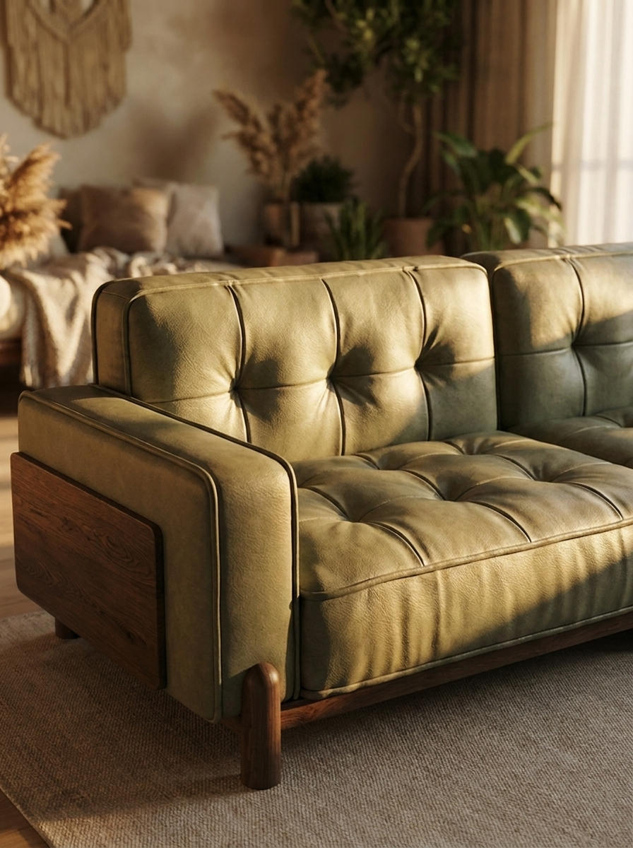 Stra Full-Grain Leather Sofa