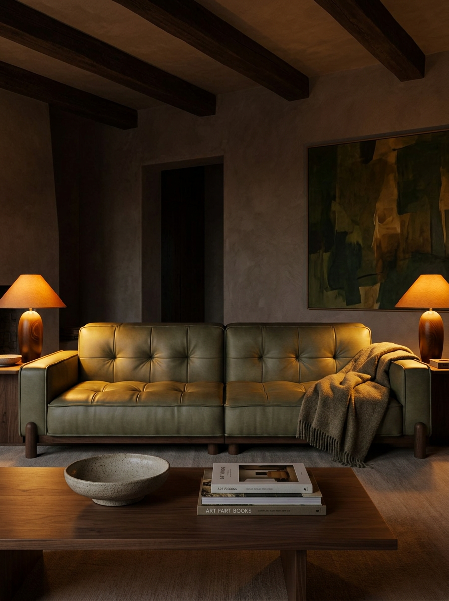 Stra Full-Grain Leather Sofa