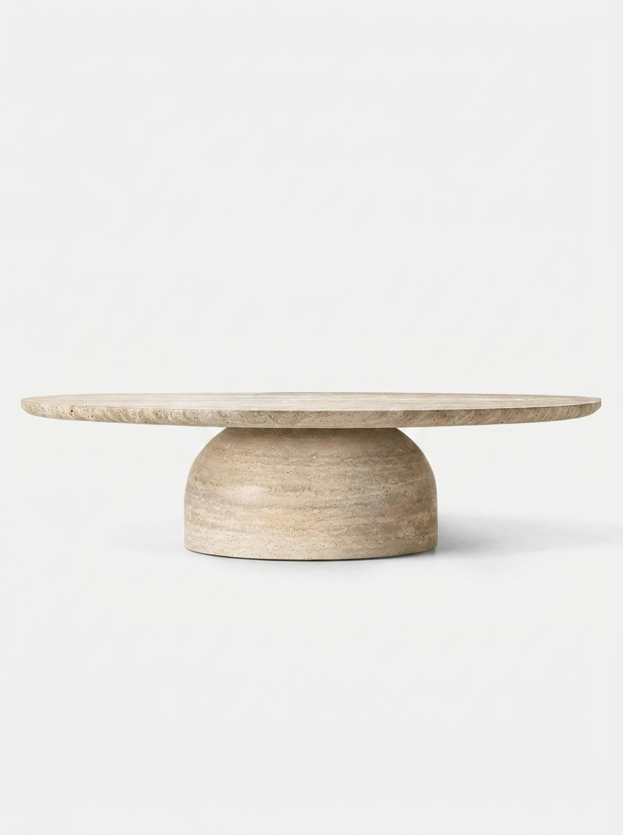 Keld Natural Travertine Coffee Table