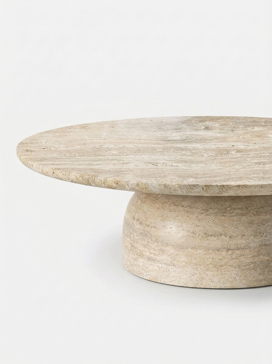 Keld Natural Travertine Coffee Table