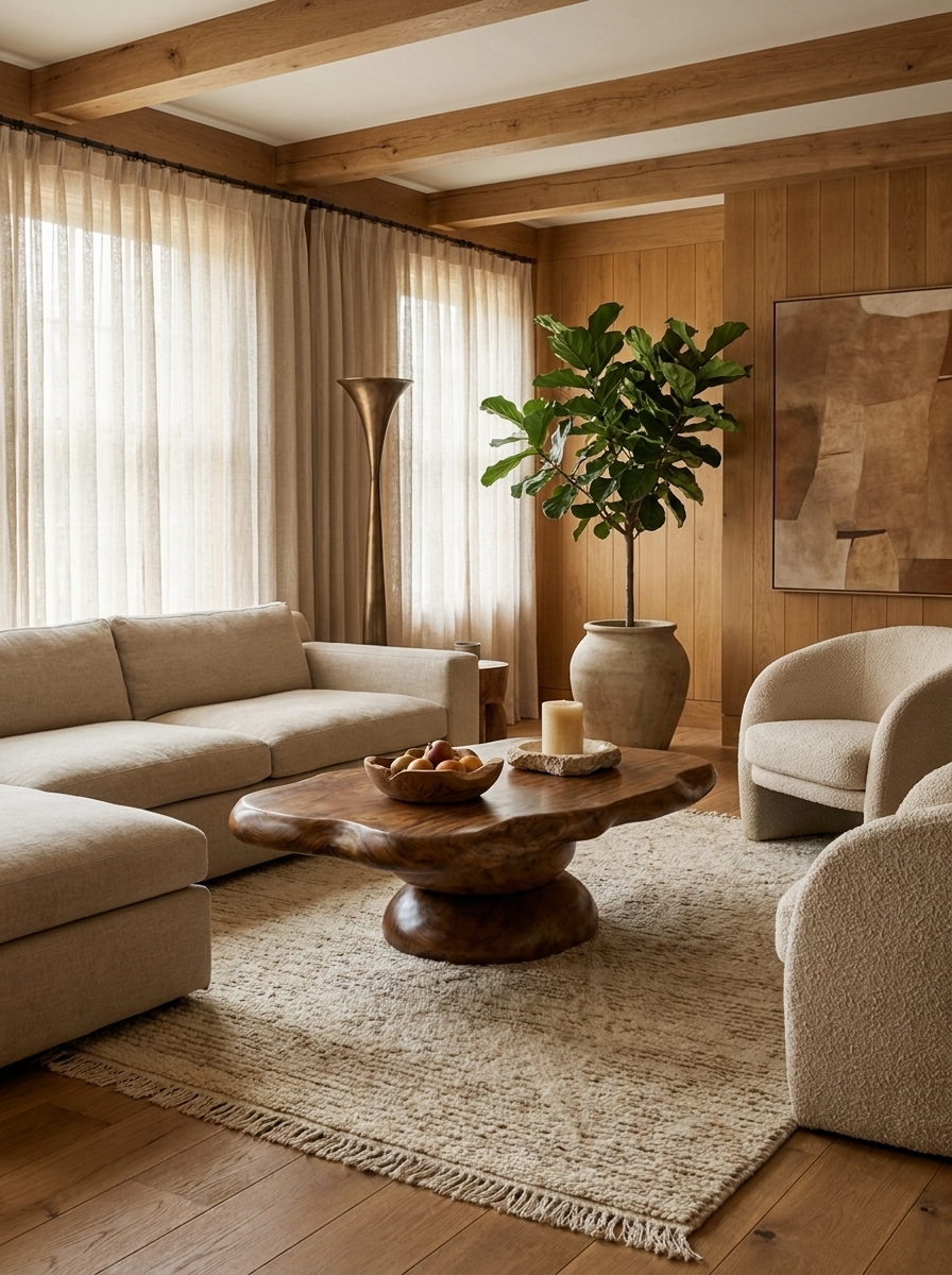 Mold Suar Wood Coffee Table