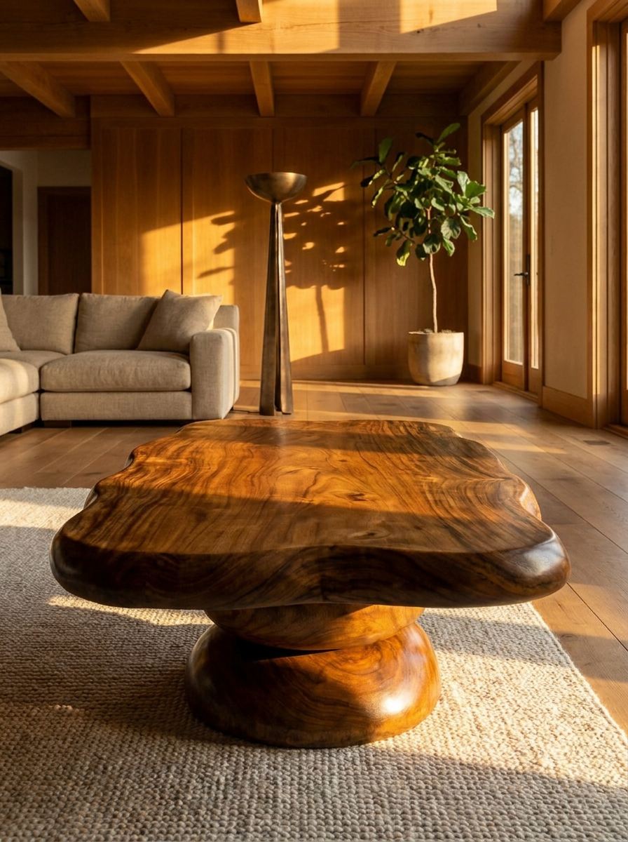 Mold Suar Wood Coffee Table