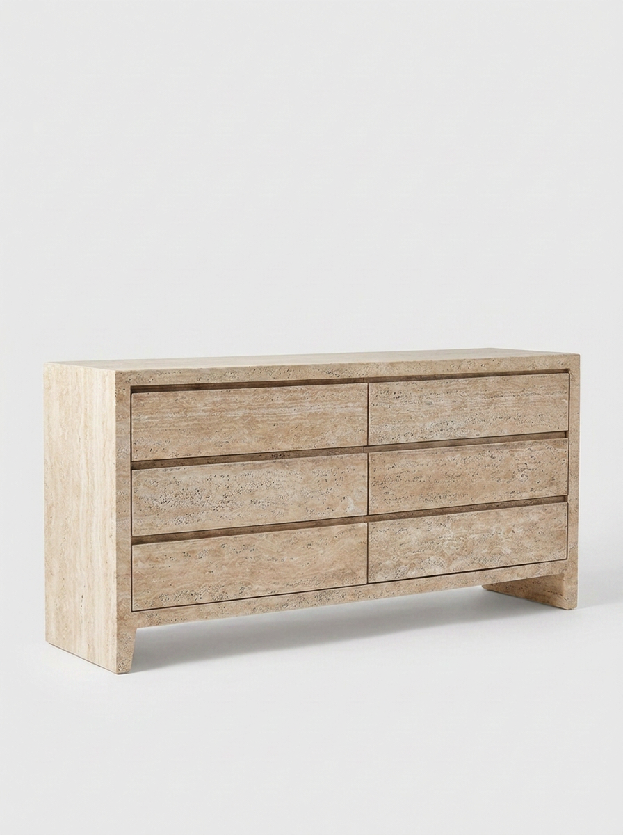 Dale Natural Travertine Dresser