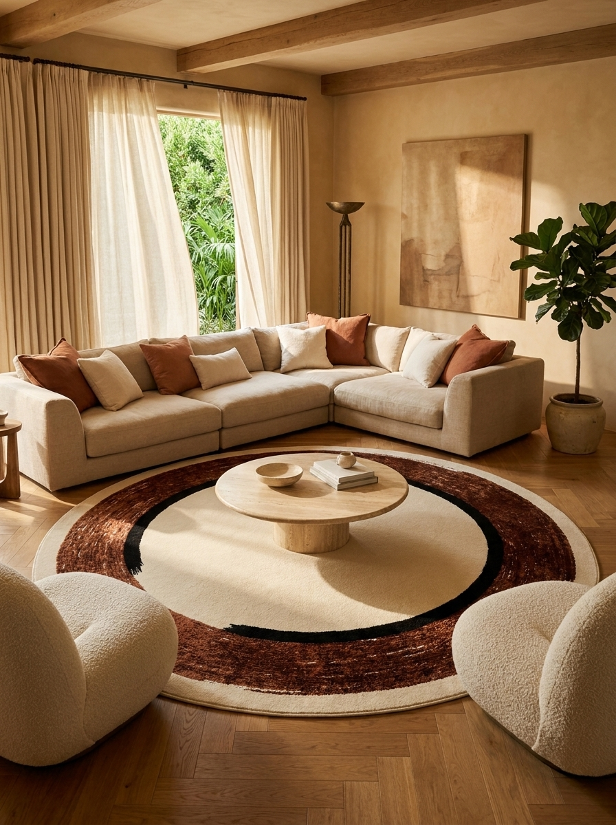 Enso Round Area Rug