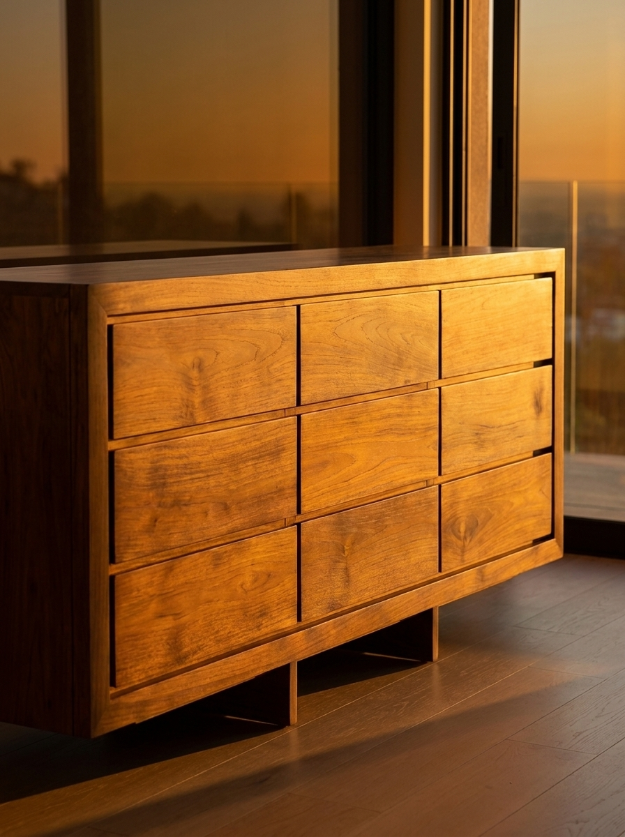 Bred Indonesian Teak Dresser