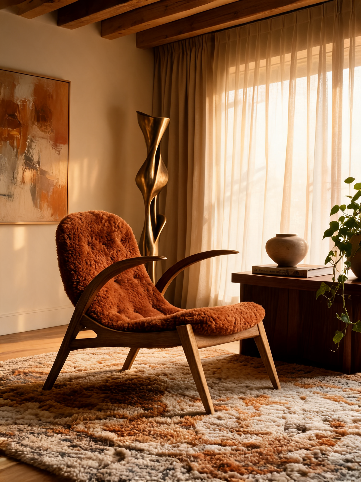 Eggshell Lounge Chair