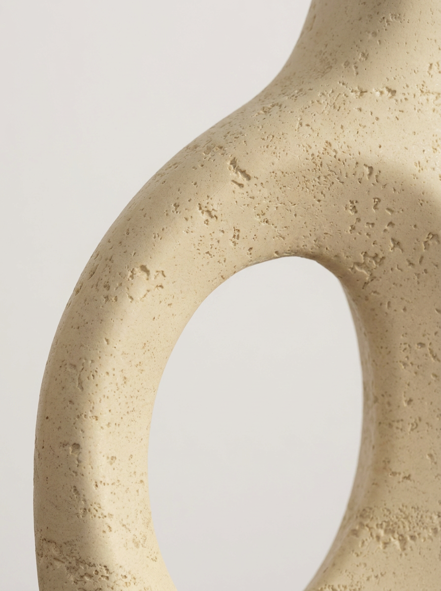 Holva Sculptural Vase Set, sculptural vase pair, angled view