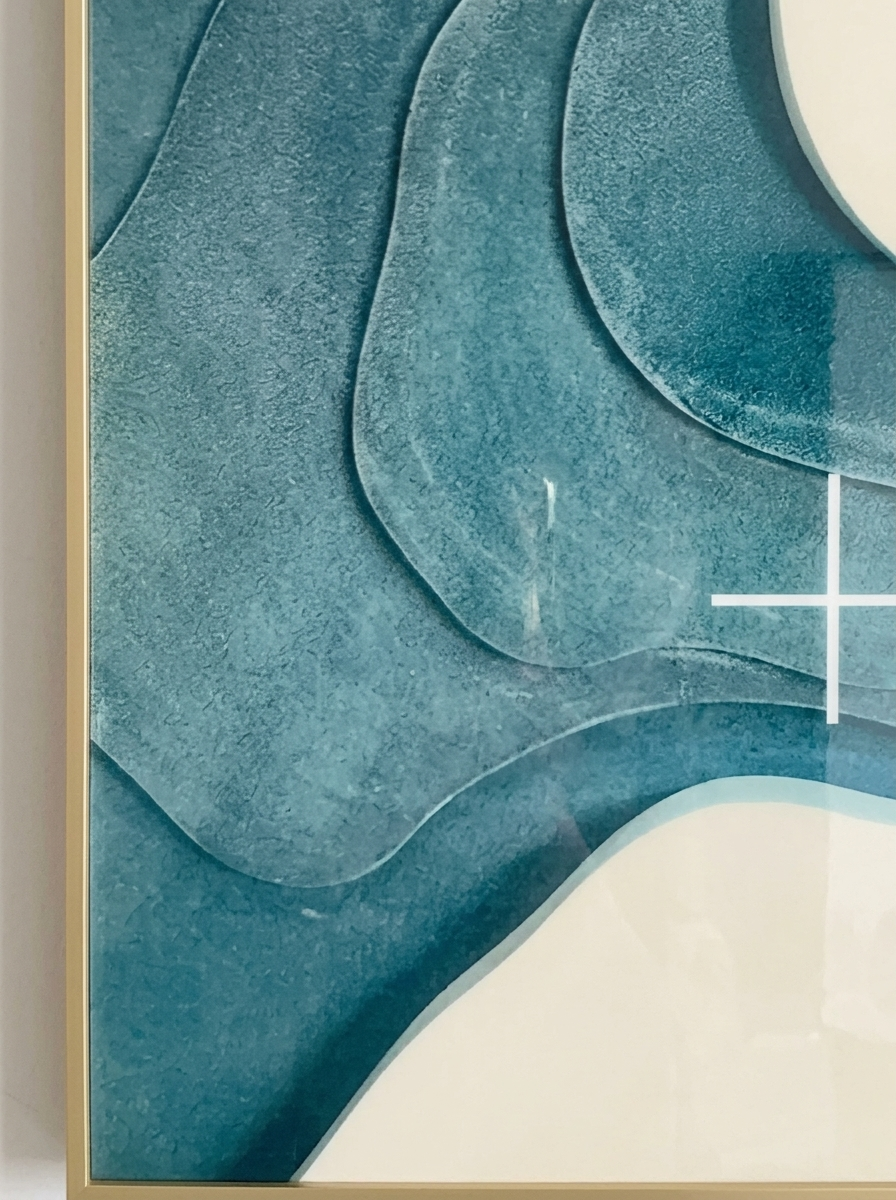 Lagring Wall Art, layered organic artwork, close-up detail