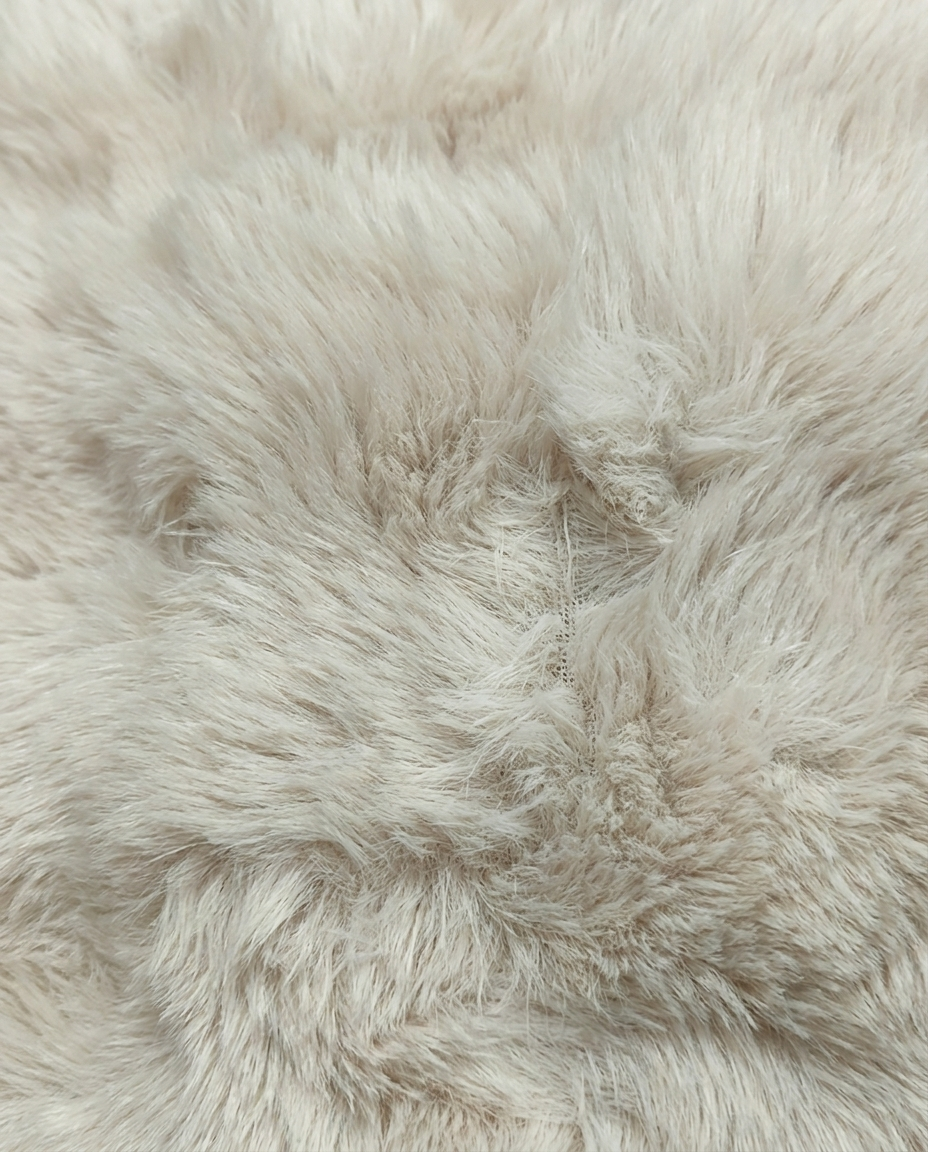 Lova Faux Fur Pillow, close-up of soft faux fur texture