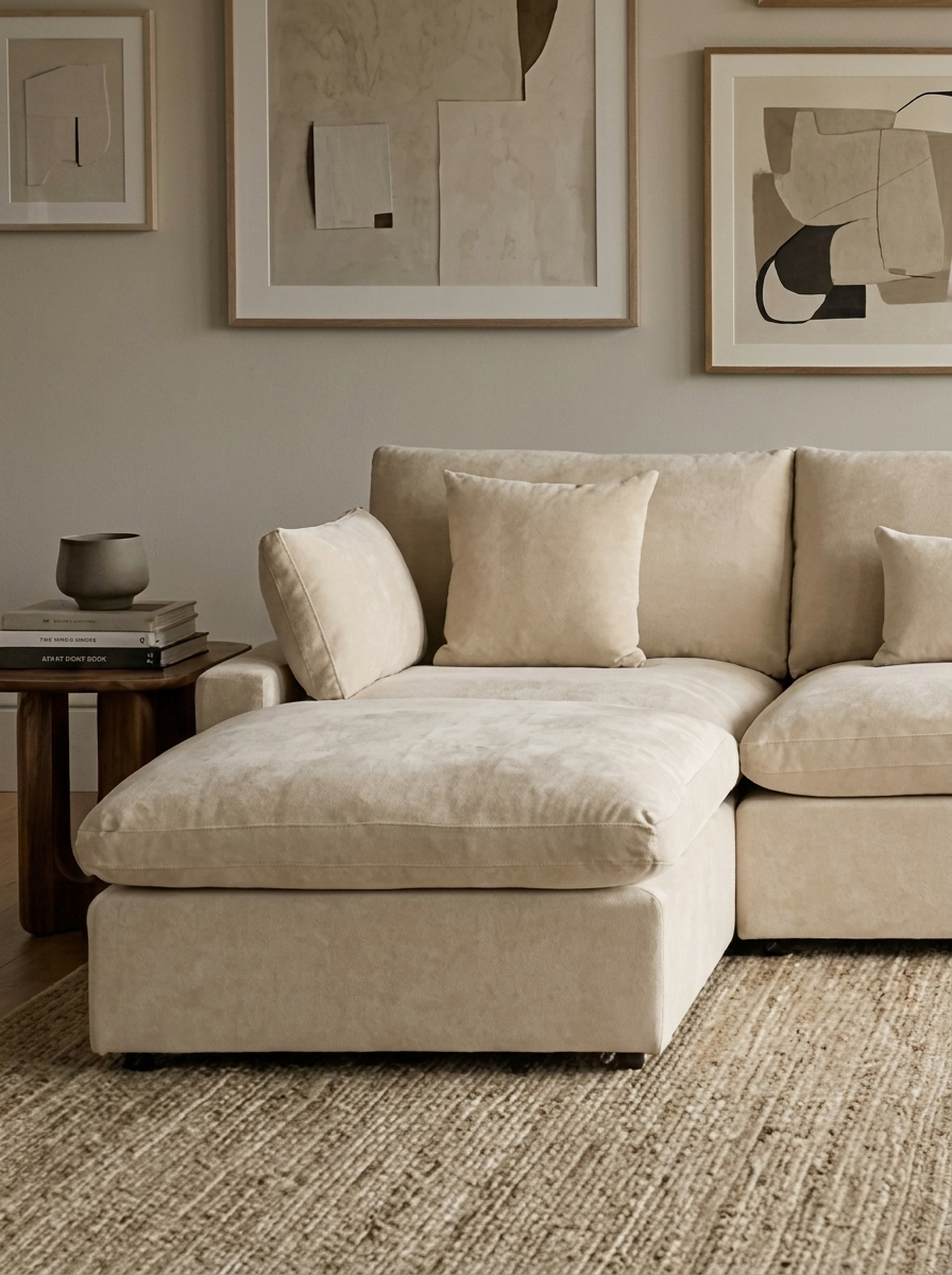Lugn sectional sofa, full-length view