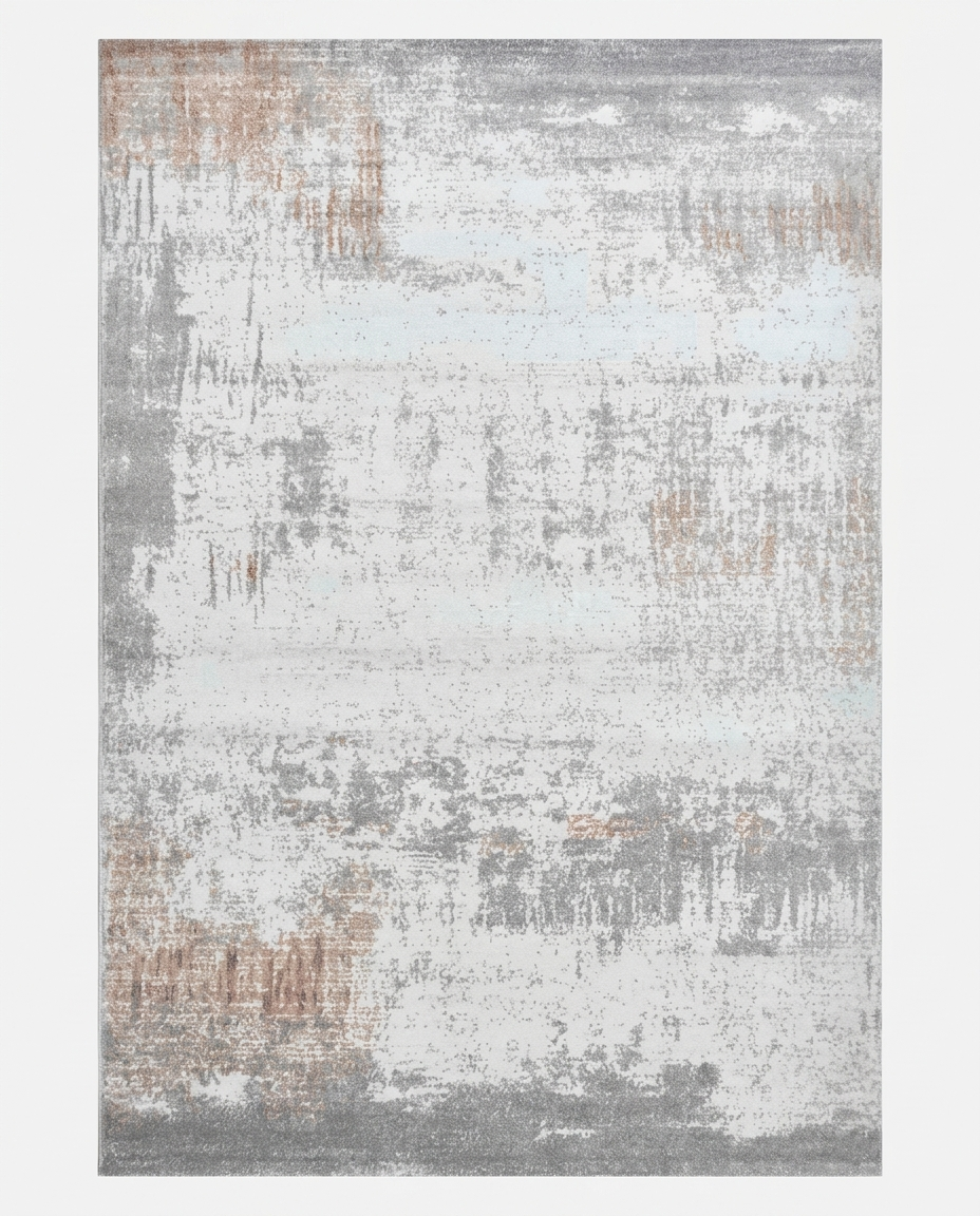 Moss Organic Pebble Rug in Misted Slate, pebble relief rug in wool, bamboo, or Tencel