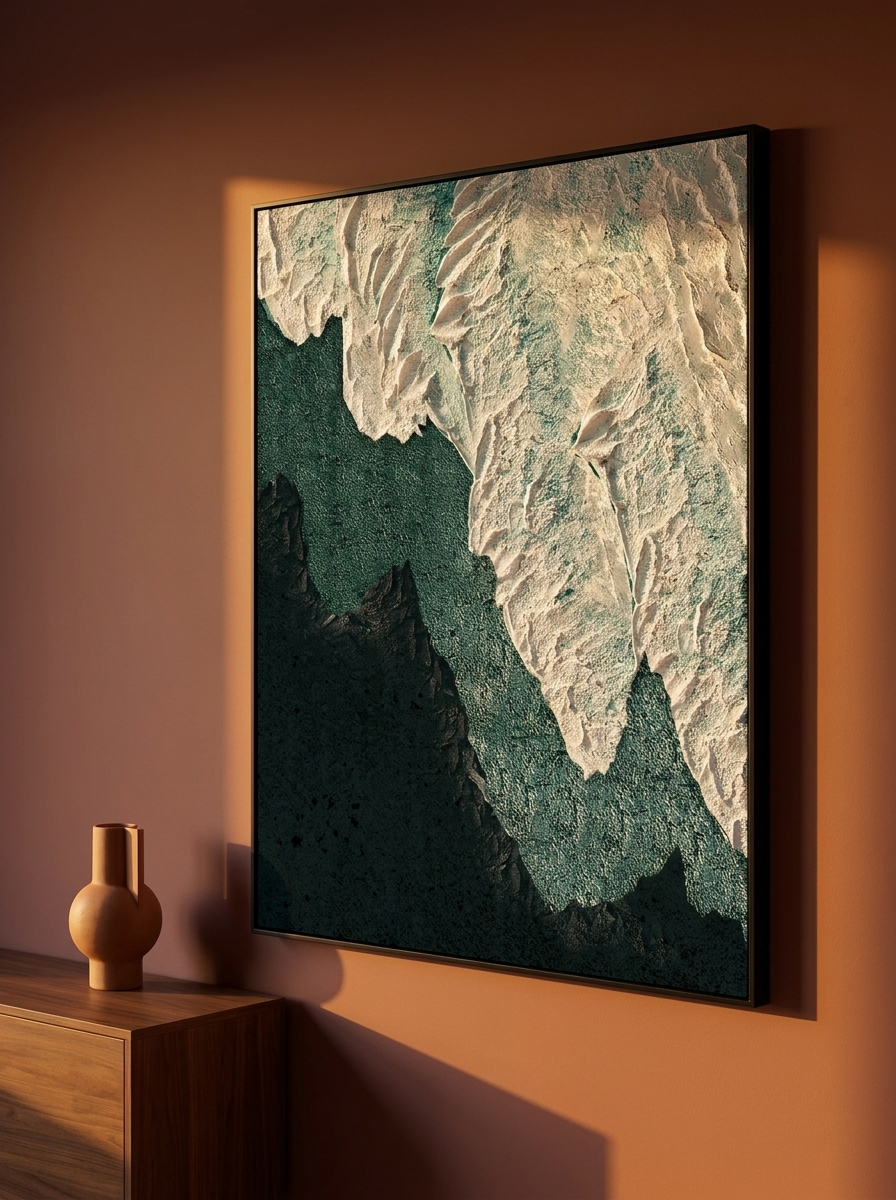 Skyld Landscape Canvas, hand-painted landscape artwork, alternate view
