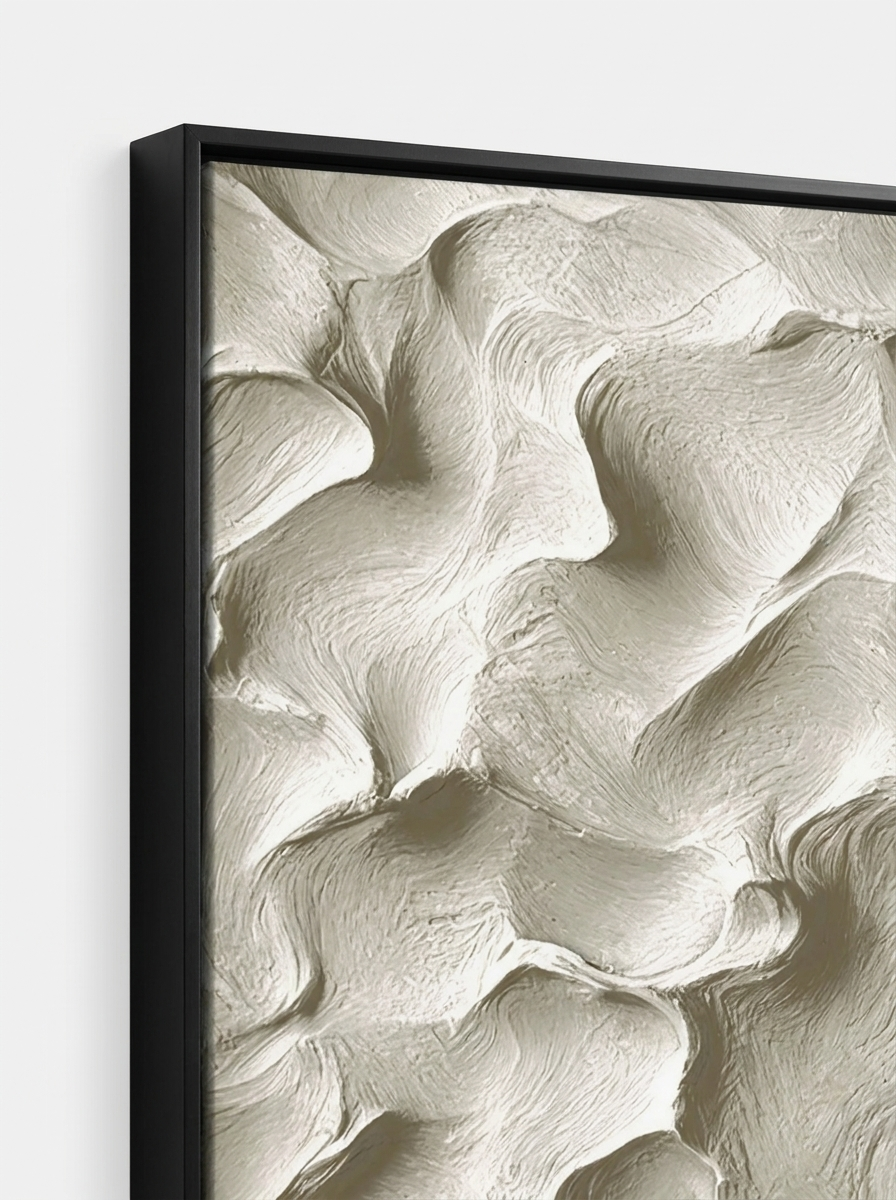 Svall Wave Canvas, wave-textured canvas artwork, close-up detail