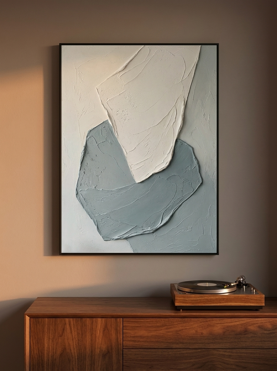 Vagor Abstract Canvas, hand-painted textured canvas artwork, alternate view