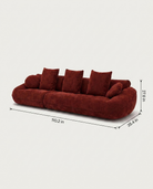 Beige sectional sofa on a white background