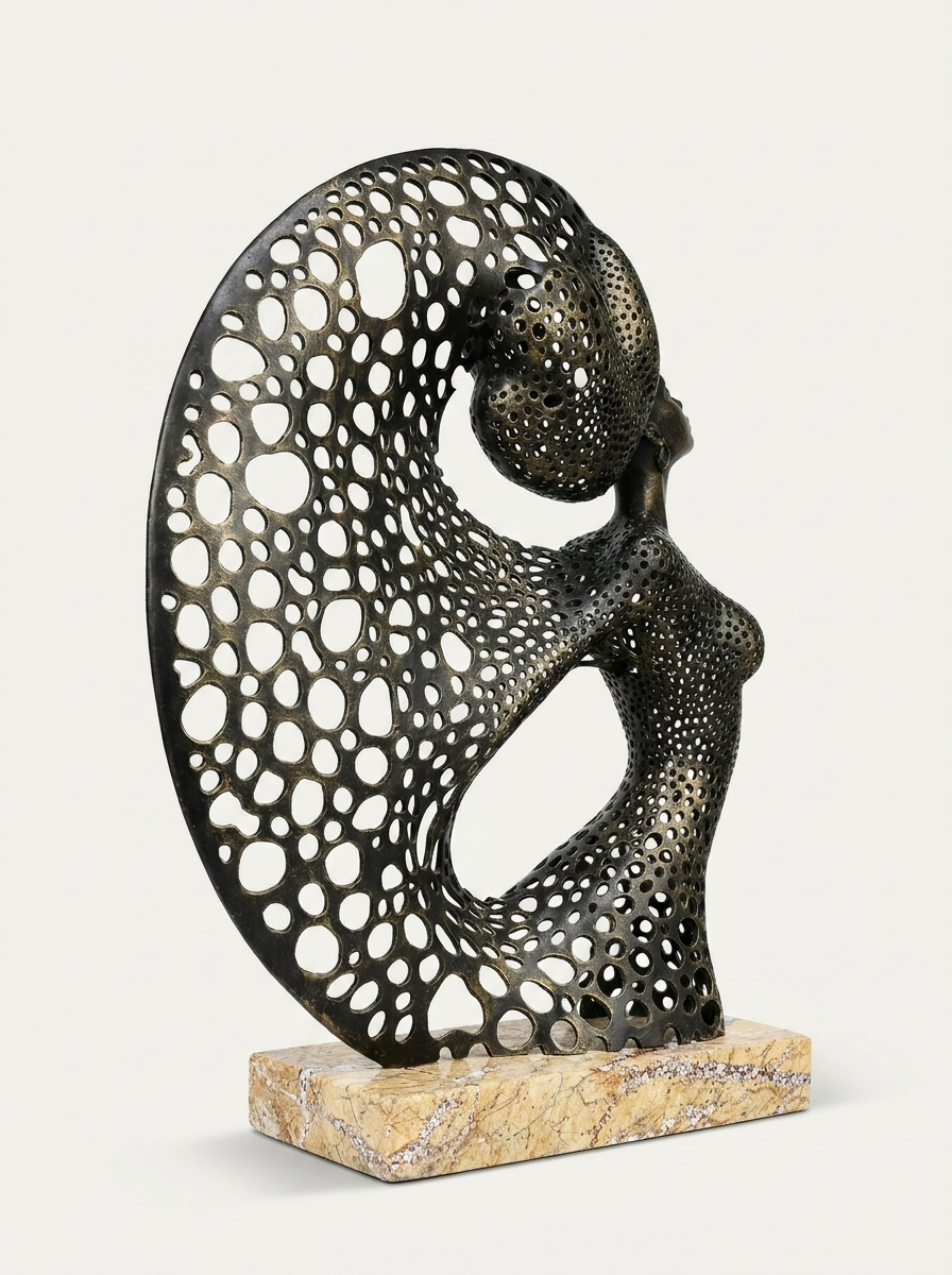 Vera Sculpture, perforated sculpture, front view